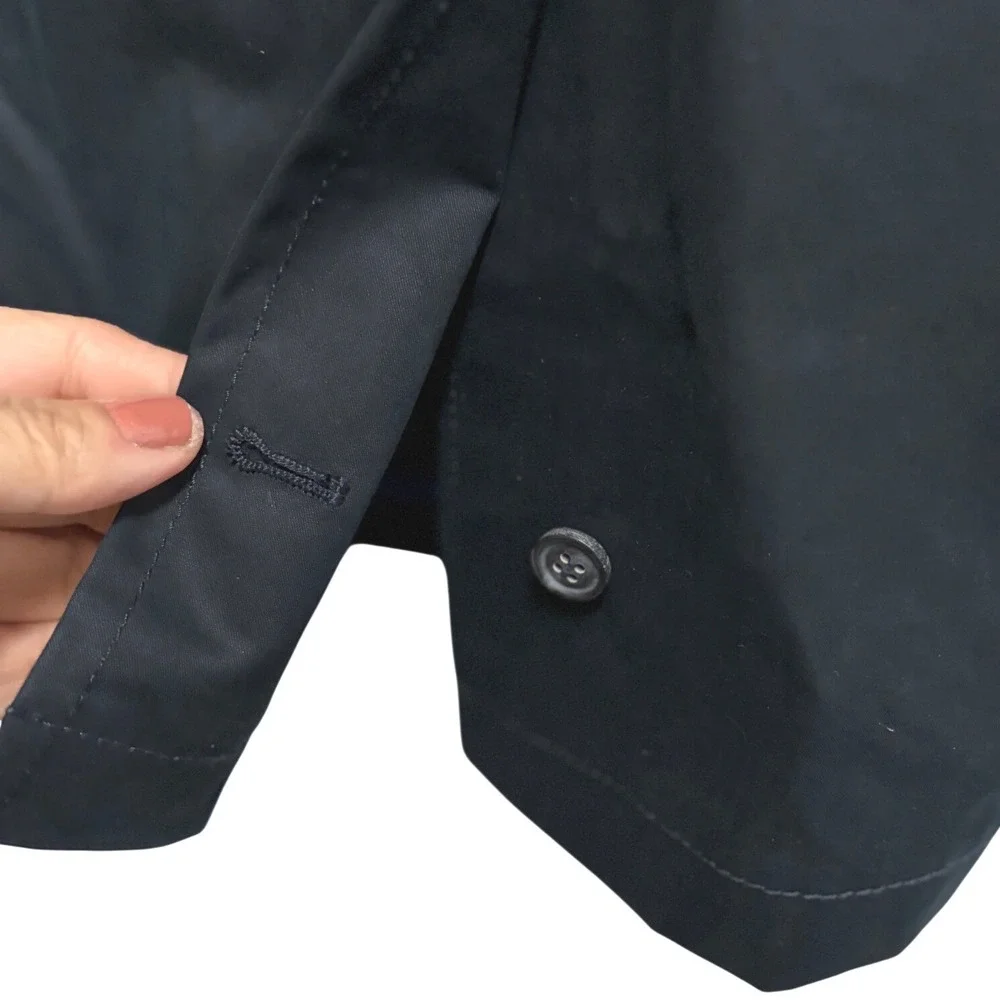 Club Monaco Peacoat Style Trench Navy Blue Jacket Double Breasted XS